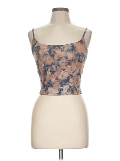 Pre-owned Onzie Tube Top Tan Strapless Neckline Tops