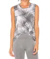 Onzie Twist Back Tank Top In Tropic Night In Multi