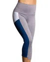 Onzie Women's Stunner Capri Leggings In Onz Moonlight Blue In Multi