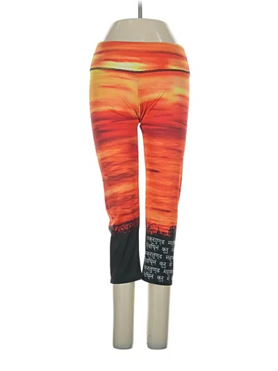 Pre-owned Onzie Yoga Pants In Orange