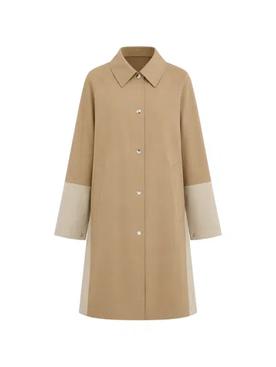 Oof Wear 1400 York Colour-block Panelled Coat In Brown