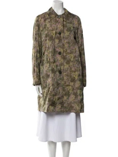 Pre-owned Oof Wear Animal Print Coat W/ Tags In Green