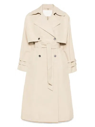 Oof Wear Belted Trench Coat In 中性色