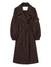 Oof Wear Belted Trenchcoat In Brown