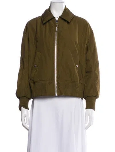Pre-owned Oof Wear Bomber Jacket In Green