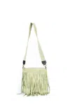 Oof Wear Borsa In Eco-camoscio Verde Con Frange In Verde