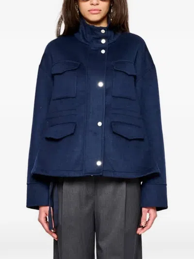 Oof Wear Button-up Jacket In Blue