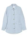 Oof Wear Gestreifte Jacke In Blue