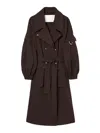 Oof Wear Belted Trenchcoat In Brown