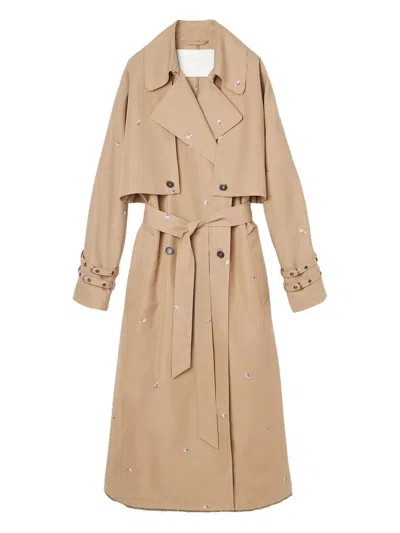 Oof Wear Cotton-blend Trenchcoat In Neutrals
