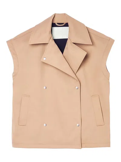Oof Wear Double-breasted Waistcoat In Neutrals