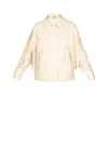 Oof Wear Giacca Bianca Con Frange In Bianco