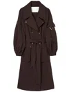 Oof Wear Belted Trenchcoat In Brown