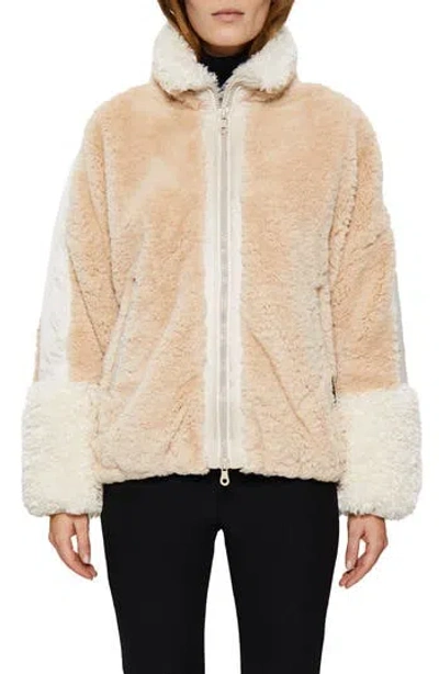 Oof Wear Oversize Faux Fur Jacket In Neutral