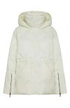 Oof Wear Quilted Water Repellent Hooded Jacket In White