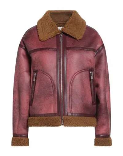 Oof Wear The Shapes' Lab Woman Jacket Antique Rose Size L Polyester In Pink