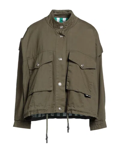 Oof Denim Outerwear In Green