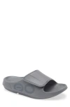 Oofos Gender Inclusive Ooahh Sport Flex Slide Sandal In Gray