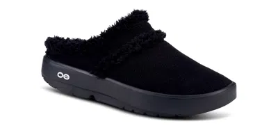 Oofos Men's Mule Shoe In Black