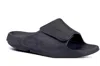 OOFOS MEN'S OOAHH SPORT FLEX SLIDE SANDAL IN MATTE BLACK