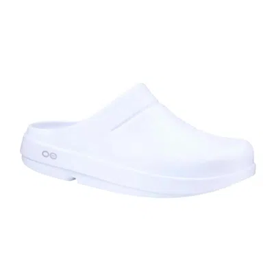 Oofos Men's  Oocloog White 1200-white