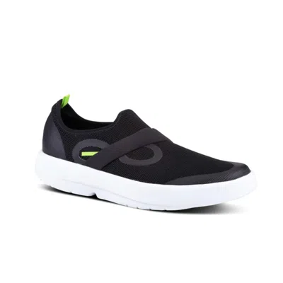Oofos Men's Oomg Mesh Shoe In White/black In Multi
