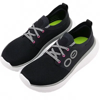 Oofos Men's Oomy Stride Shoe In White Black