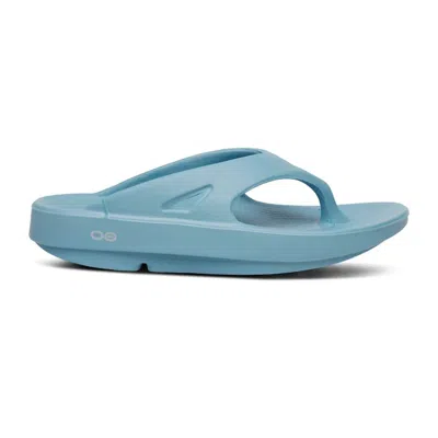Oofos Men's Ooriginal Thong Sandals In Ocean Blue