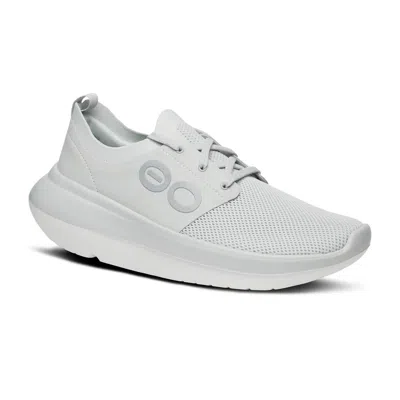 Oofos Men's Stride Shoe In Glacier In Gray