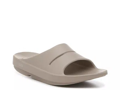 Oofos Ooahh Slide Sandal In Neutral