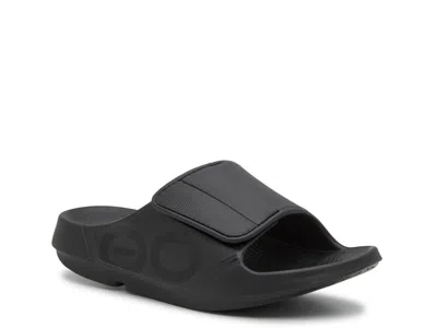 Oofos Ooahh Sport Flex Slide Sandal Women's In Black