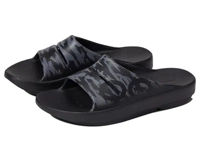 Oofos Ooahh Sport Sandal Sandals Black Camo: Men's 10 - Women's 12 Medium