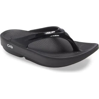 Oofos Oolala Limited Sandal In Black/black