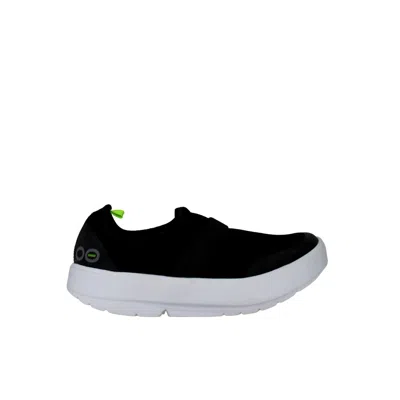 Oofos Oomg Low White/black Oomg-low-wht-blk Women's