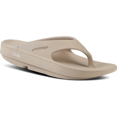Oofos Ooriginal Flip Flop In Neutral