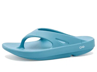 Oofos Ooriginal Thong Walking Shoes Ocean Blue :