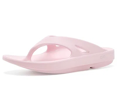 Oofos Ooriginal Thong Walking Shoes Primrose: Men's 3 - Women's 5 Medium In Pink
