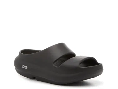 Oofos Ooyea Slide Sandal In Black