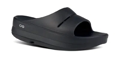 Oofos Unisex - Oomega Ooahh Sandal In Black