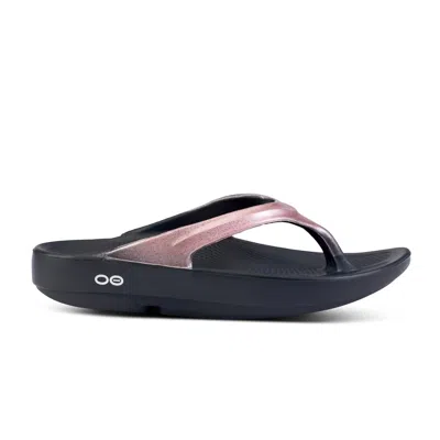 Oofos Unisex - Oolala Limited Flip Flops In Rose Sparkle In Pink