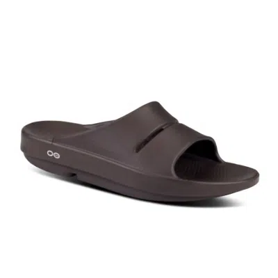 Oofos Unisex Ooriginal Slide Sandal In Mocha In Grey