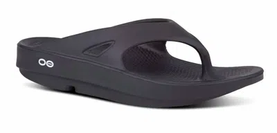 Oofos Unisex Ooriginal Thong Sandal In Black