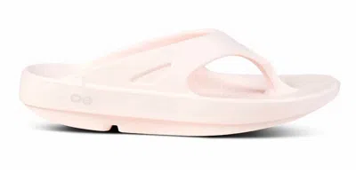 Oofos Unisex Ooriginal Thong Sandal In Blush In Gold