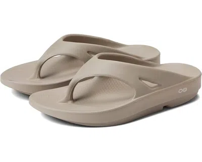Oofos Unisex Ooriginal Thong Sandal ( Sizes Listed Are Women Sizes ) In Nomad In Beige
