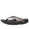 Oofos Oolala Flip Flop In Animal Print