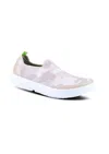 Oofos Women's Eezee Low Canvas Slip-on Shoes In White/tan Camo