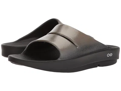 Oofos Women's Ooahh Luxe Women's Sandals Latte: 11 M In Black