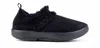 Oofos Women's Oocoozie Low Shoe In Black Sherpa In Black