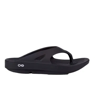 Oofos Women's  Ooriginal Recovery Sandal Black 1000blk