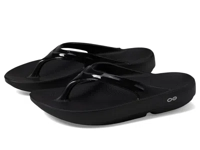 OOFOS WOMEN'S OOLALA SANDAL WOMEN'S SANDALS BLACK/BLACK: 9 M